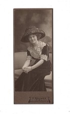Cdv foto damenportrait feine - cdv, /