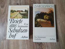 Eva Strittmatter Zwiegespräch ( Gedichte ) & Briefe aus Schulzenhof