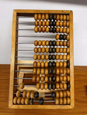 Vintage großer Holz Abakus