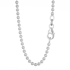 925 Sterlingsilber Kugel Kette