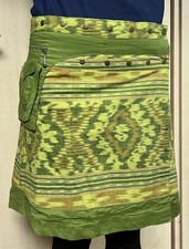 Moshiki Rock Damen Damenrock Gr. ONESIZE Baumwolle grün Handmade Indonesien ZEN