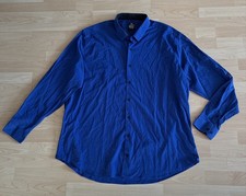 Rusty Neal Herren Hemd Gr.6 XL Baumwolle Royal blau getragen guter Zustand