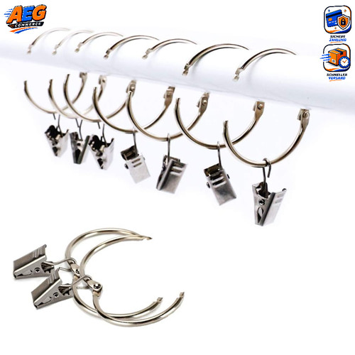 Vorhangringe mit clips - mit, 25