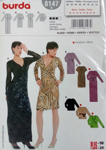 Burda kleid 8147 schnittmuster - 8147,