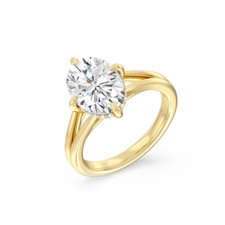 Diamant Ehering 14k Gelbgold
