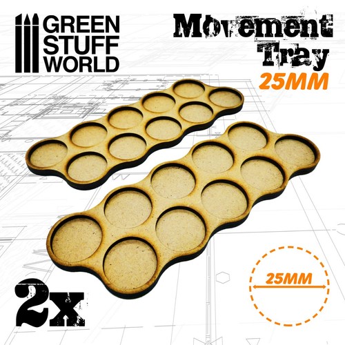 Mdf regimentsbases 10x 25mm - 10x,