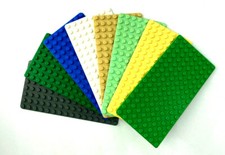 Lego® Platte 8 x 16 grau rot schwarz gelb mint tan blau Grundplatte VARIANTEN