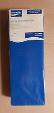 Meradiso Jersey Spannbettuch Bettlacken Baumwolle 90-100 x 200 blau NEU