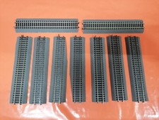 9 STÜCK Roco 42510 Rocoline Gerade G1 mit Bettung,Gerade Schiene, Bettungsgleis