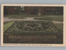 Blumen Uhr At Westmount Park Postkarte - Montreal, Canada