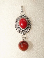 Rote koralle edelstein - rote,