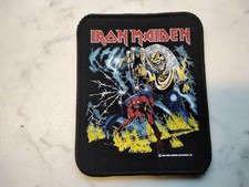 IRON MAIDEN  PATCH ORIGINAL 1982 NUMBER Vintage Aufnäher 10x8,5cm Heavy Metal 