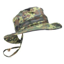 Original Bundeswehr Flecktarn Buschhut Camping Jagd Outdoor Sommermütze NEU