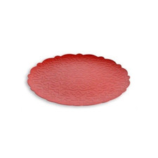 Alessi Dressed Tablett rot Special Edition Relief Stahl und Harz