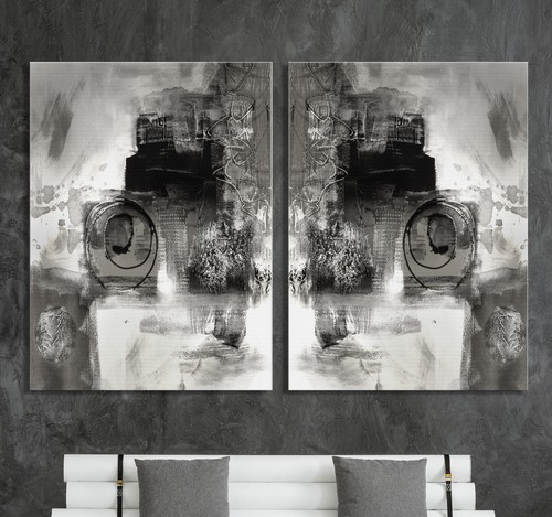 Abstrakt leinwand bild - bild, set