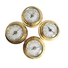 4x Barometer Uhr Meter