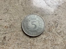 5 DM Silberadler 1958 J Sehr