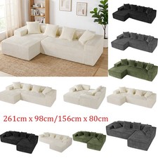 Corduroy Ecksofa L-Form