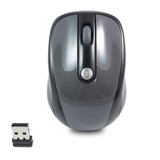 Funk Maus 2.4GHz PC Wireless Mouse USB GRAU Notebook Laptop Kabellos