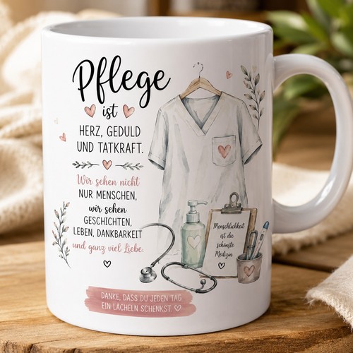 Tasse für pflegeberufe - tasse,