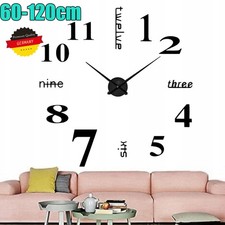 Moderne DIY Große Wanduhr Big Armbanduhr Aufkleber 3D Aufkleber Acryl Wanduhren