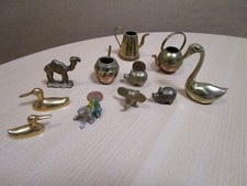 11 x alte Figur Miniatur Setzkasten Metall Messing Aluguss Konvolut