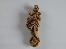 Holz Wandfigur geschnitzt 24cm Mutter Gottes Jesus Kind Holzfigur Figur Wandbild