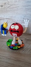 M&Ms Candy Dispenser "Jack in the Box" Red Chocolate Storage Container VGC