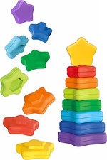 STAPELTURM Stern 8-tlg bunt