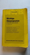 Wichtige Steuergesetze: mit