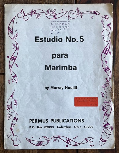 Estudio 5 para - no., marimba