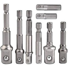 Stecknuss Adapter Set Für Bohrmaschine Akkuschrauber Steckschlüssel Bit Nuss neu