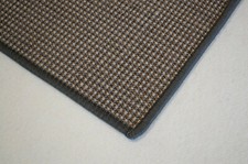 Sisal Teppich umkettelt grau