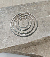 Flache 925 Silber Runde