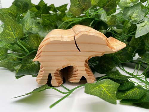 Holz elefant aus fichte - holz, (baby)