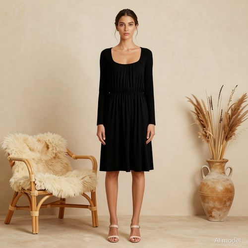 Goth knielang kleid - knielang,