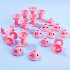 24 Silikon weiche Lockenwickler Frisurenhilfe Haar Styling Locken Wickler Spulen