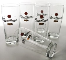 6 x König Pilsener Bier Glas