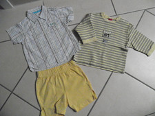 Baby  Kombi  Hose + La-Shirt Hemd  Junge Gr. 68 gelb Staccato Stummer matcholin