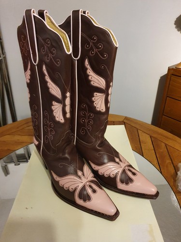 Westernstiefel mestizo rosa - westernstiefel,
