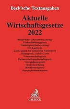Aktuelle Wirtschaftsgesetze 2022 (Becksche Textaus... | Buch | Zustand sehr gut