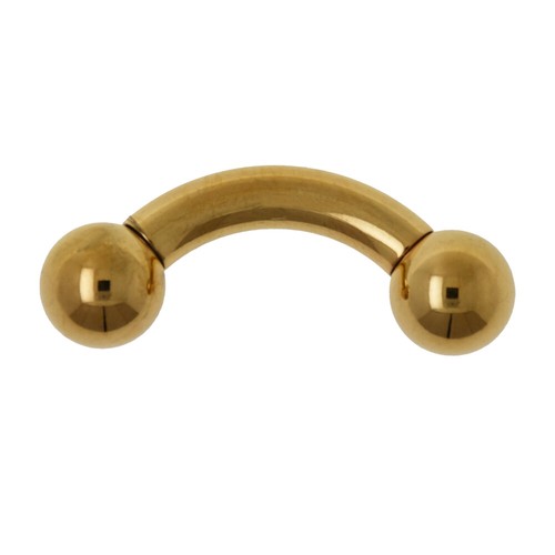 0mm titan gold piercing - gold,