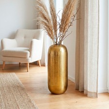 Vase 60cm Aluminium Gold
