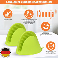 2x 2er-Set Silikon Ofenhandschuhe | Topfhandschuhe | Hitzebeständig | Rutschfest