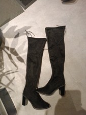 Damen Overknee Stiefel Schwarz