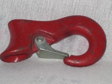 schwerer SEILGLEITHAKEN 6/8" Zoll ca. 2,2cm FORSTHAKEN SEILHAKEN mit SICHERUNG !