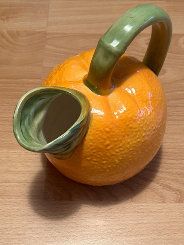 Kanne krug orange keramik - krug, orange,