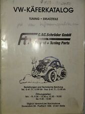 VW -  Käferkatalog Ftv Speed + Tuning Parts / später Hoffmann Speedster 1990