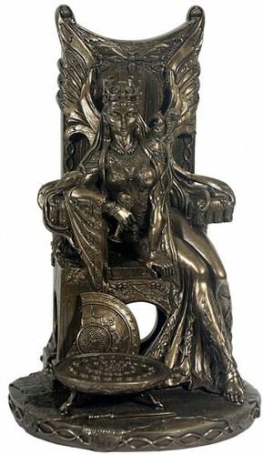 Figur einer königin - königin, bronziert