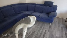 De Sede ds 17 Desede Couch Dreisitzer Designersofa Echtledersofa Sitzbank blau